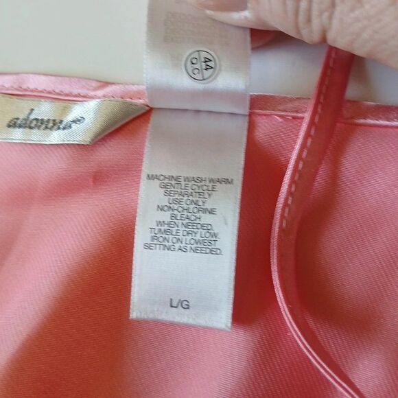 Lot Of 2 Silky Nightgown Intimate Sleepwear Lingerie-Pink & Turquoise Blue - Picture 11 of 16